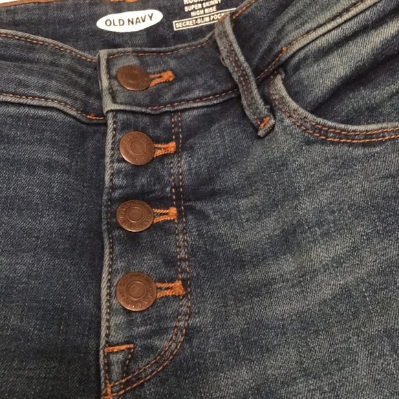 Old Navy high rise button fly jeans size 0 - Picture 10 of 10
